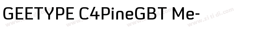 GEETYPE C4PineGBT Me字体转换